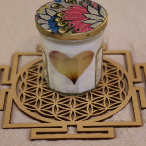 Bougie en Grand Bocal parfumée Rose éternelle